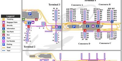 Χάρτης της Phoenix sky harbor airport