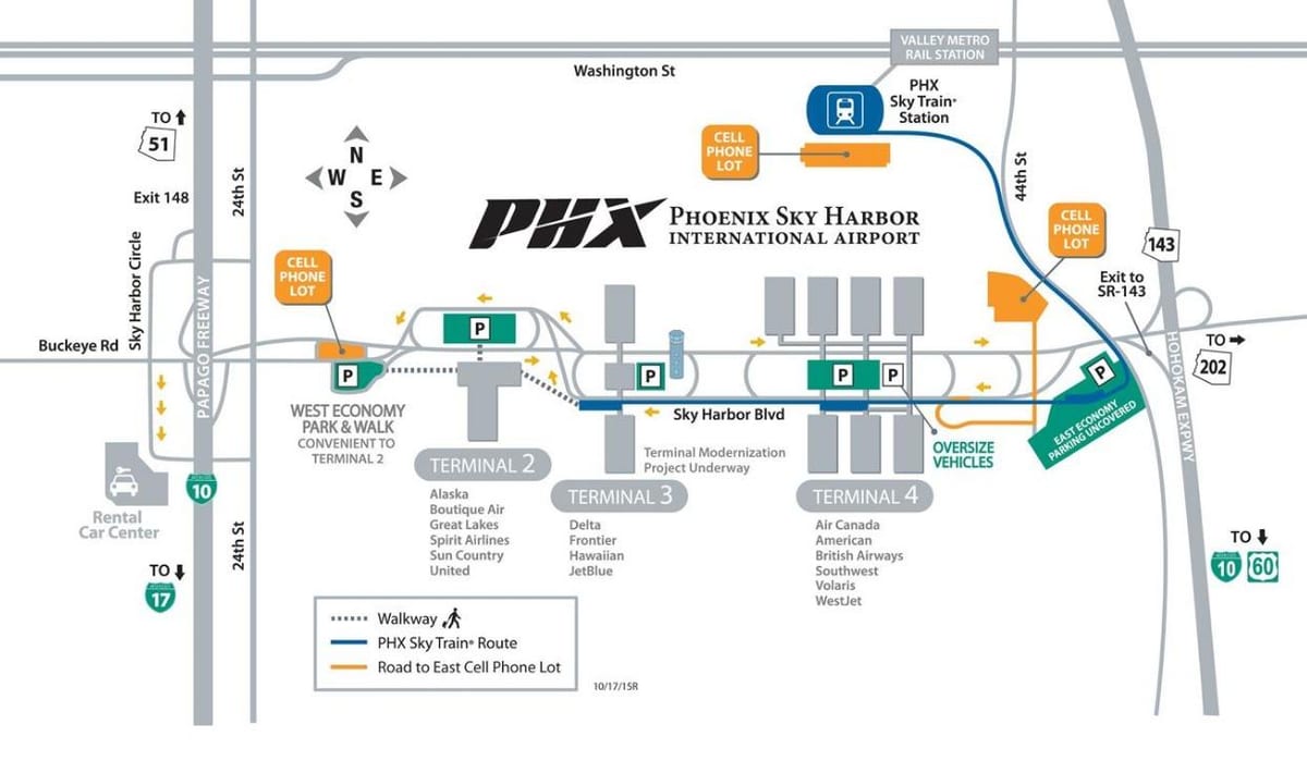 χάρτης της sky harbor