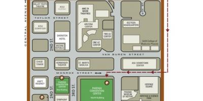 Χάρτης της Phoenix convention center