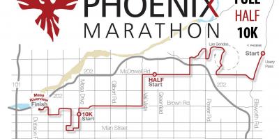 Χάρτης της Phoenix maraton