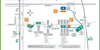 Χάρτης της Phoenix airport