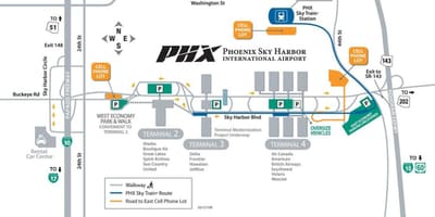 Χάρτης της sky harbor