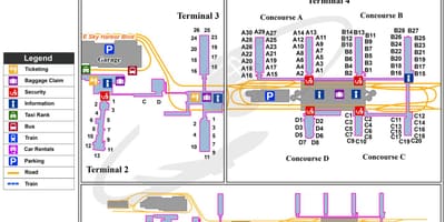 Το αεροδρόμιο Sky harbor τελικός χάρτης