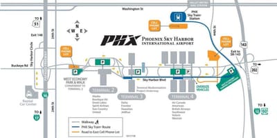 Skyharbor airport χάρτης